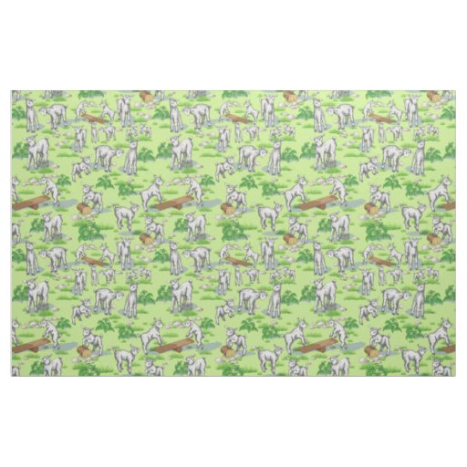 Cute Playful Goats  by GetYerGoat Fabric