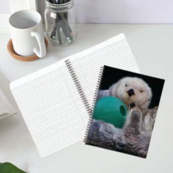 Cute Playful Sea Otters Notebook by northwestphotos at Zazzle
