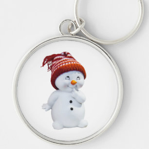 CUTE PLAYFUL SNOWMAN KEYCHAIN