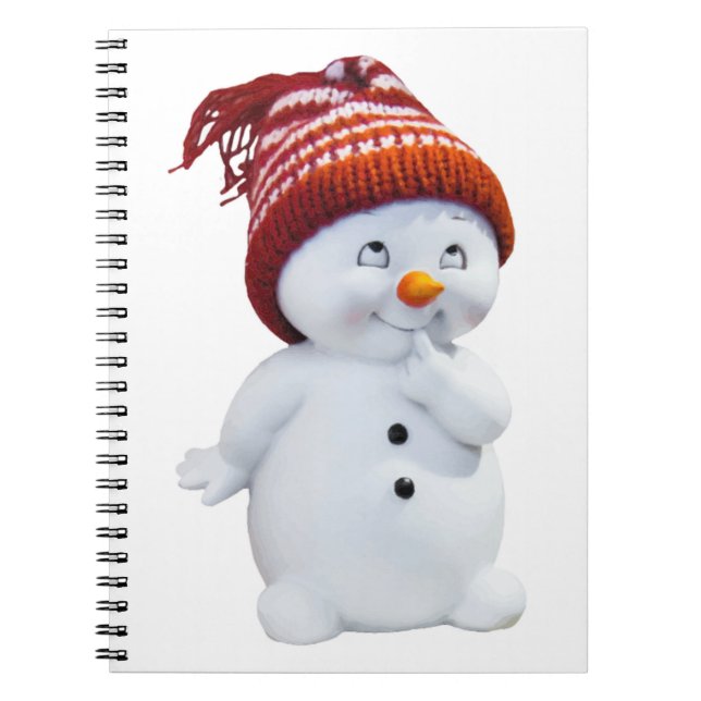 CUTE PLAYFUL SNOWMAN NOTEBOOK (Front)