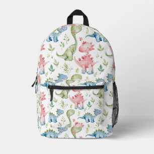 Cute playing dinosaurs kids birthday printed backpack