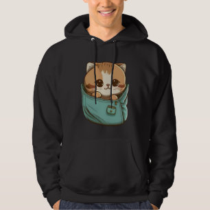 Cute Pocket Cat Kitty Kitten Hoodie