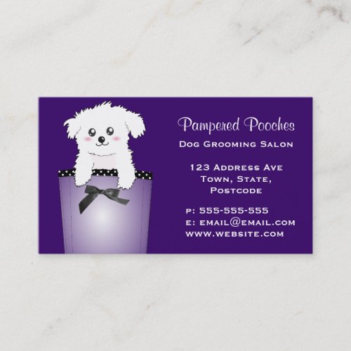 Cute Pocket Puppy Dog Business Card Templates