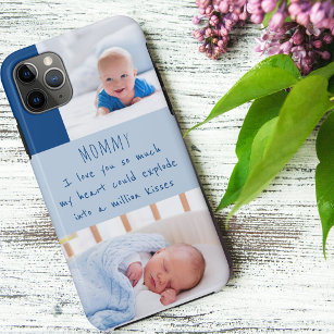 Cute Poem for Mom Baby Boy 2 Photo iPhone 11 Pro Max Case