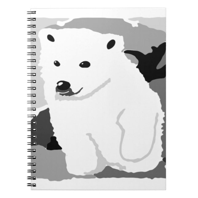 Cute Polar bear art gifts and accessories Notebook (Front)