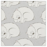 Cute Polar Bear Baby Nursery Decor Fabric