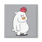 Cute Polar Bear Cartoon Magnet