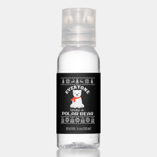 Cute Polar Bear Family Animal Lover Christmas Hand Sanitizer