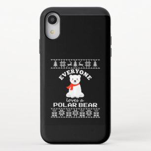 Cute Polar Bear Family Animal Lover Christmas iPhone XR Slider Case