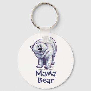 Cute Polar Bear for Mom Keychain