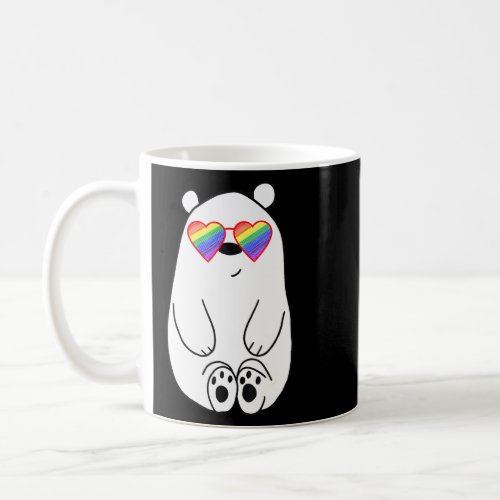 Cute Polar Bear Gay Lgbtq Stuff Teen Girl Rainbow  Coffee Mug