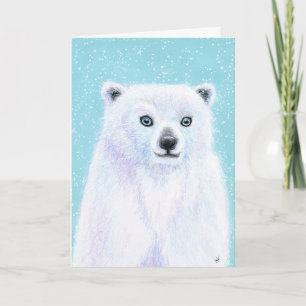 Cute Polar Bear Snow any occasion or birthday card