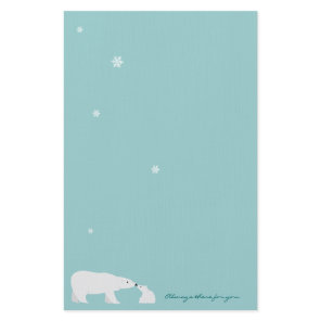 Cute Polar Bear Stationery: Always there for you Stationery