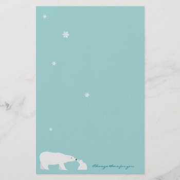 Cute Polar Bear Stationery: Always There For You Stationery by TammyAndMummy at Zazzle
