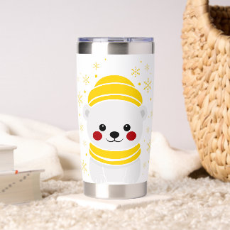 Cute Polar Bear Winter Stainless Steel Tumbler