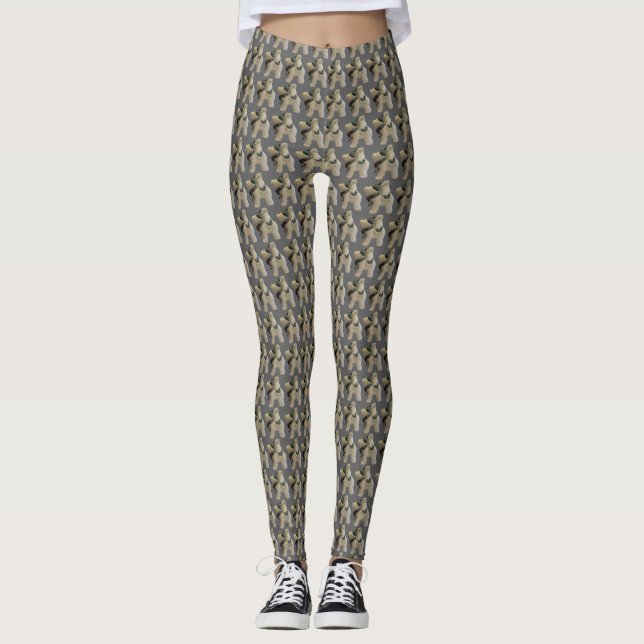 Cute Polar Bear with Baby Leggings (Front)