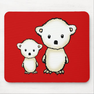 Cute Polar Bears Mousepad