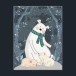 Cute Polar Bears Postcard<br><div class="desc">Cute Bears Postcard</div>
