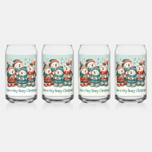 Cute Polar Bears Sing Have a Very Beary Christmas! Can Glass
