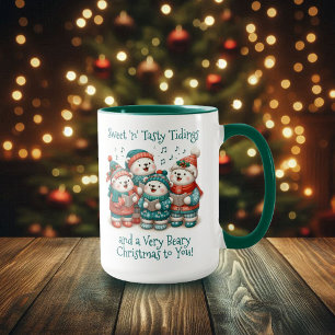 Cute Polar Bears Sing Have a Very Beary Christmas! Mug