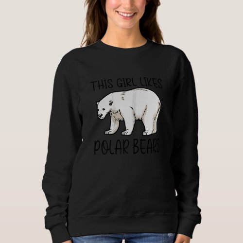 Cute Polar Bears Wilderness Nature Forest Animal Sweatshirt