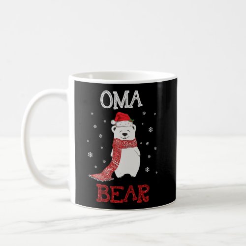 Cute Polar Oma Bear Scarf Merry Christmas Xmas Hol Coffee Mug