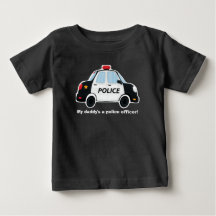 Cute Police Car T-Shirt - Baby - Toddler - Kids