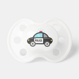 Cute Police Car with Siren Pacifier
