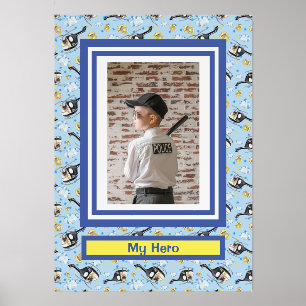 Cute Police Dog on Helicopter Picture Border Print Holder