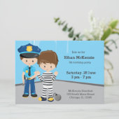 Cute Police Officer Invitation (Standing Front)