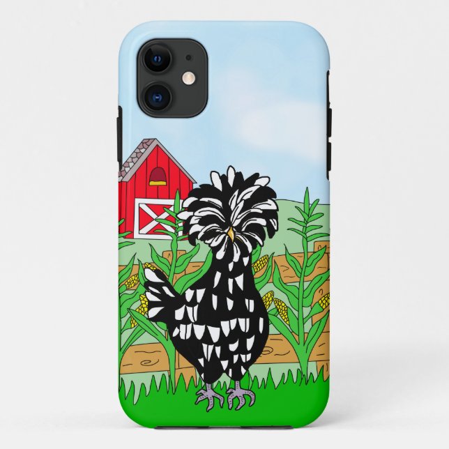 Cute Polish Chicken and Farm Case-Mate iPhone Case (Back)