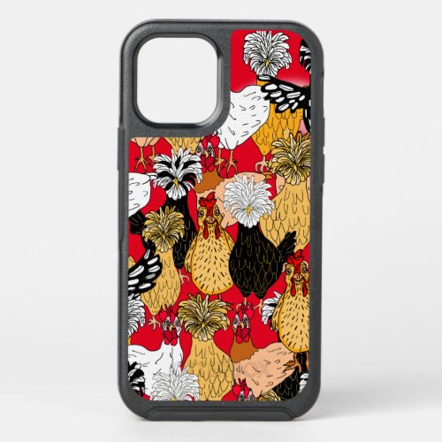 Cute Polish Chickens and Hens    OtterBox Symmetry iPhone 12 Pro Case