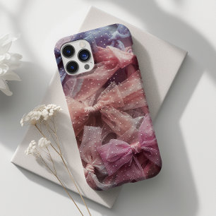 Cute Polka Dot Bow Whimsical Case-Mate iPhone 14 Pro Max Case