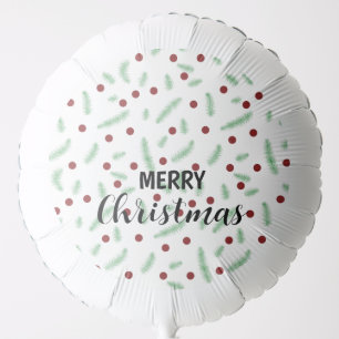 Cute polka dot Christmas tree Red Green pattern Balloon