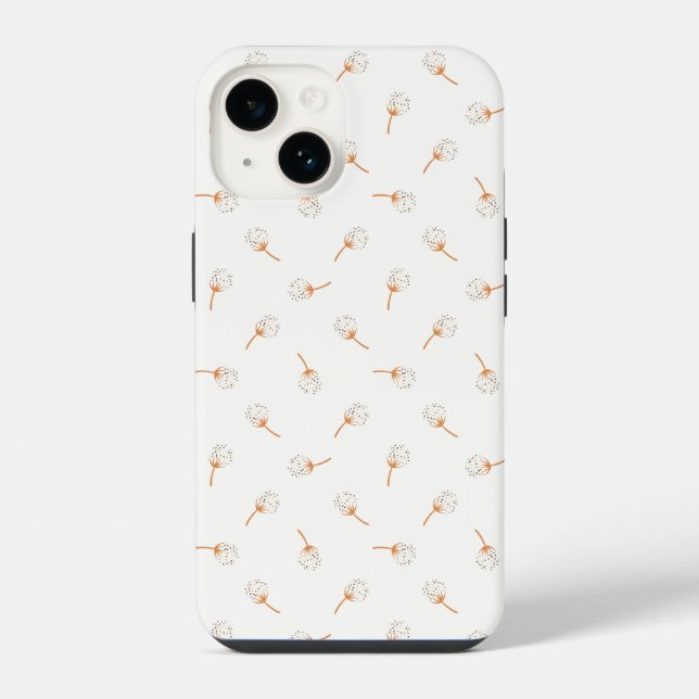 Cute Polka Dot Flower Pattern Iphone Case (Back)