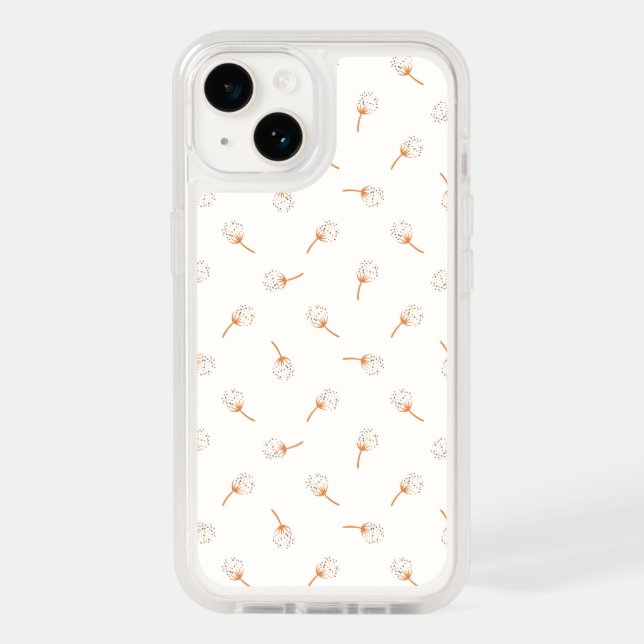 Cute Polka Dot Flower Pattern Otterbox iPhone Case (Back)