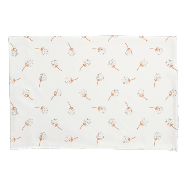 Cute Polka Dot Flower Pattern Pillow Case (Front)