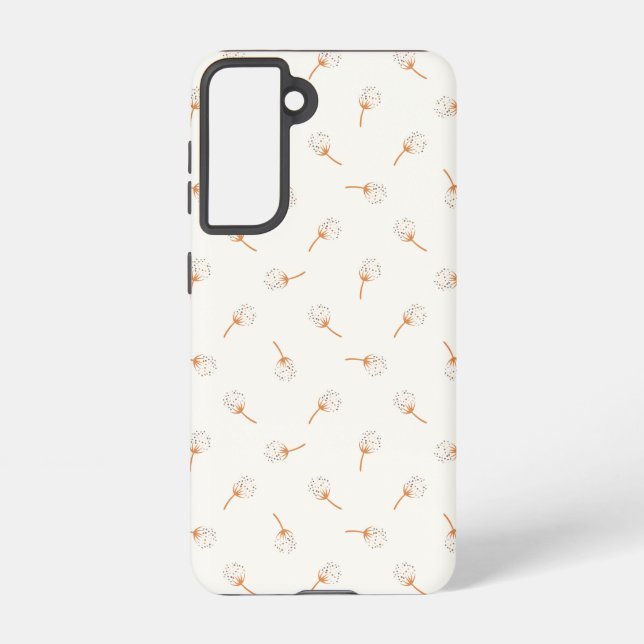 Cute Polka Dot Flower Pattern Samsung Galaxy Case (Back)