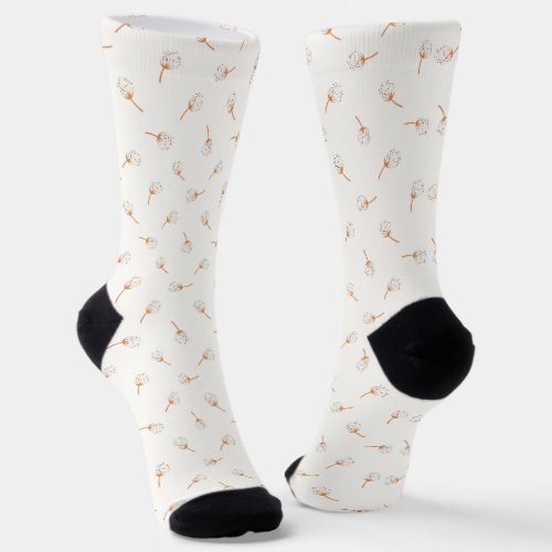 Cute Polka Dot Flower Pattern Socks