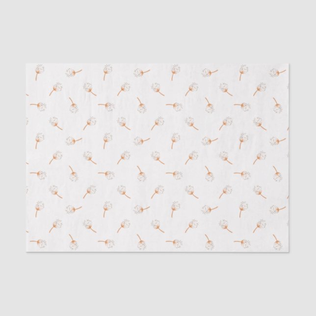 Cute Polka Dot Flower Pattern Tissue Paper (Front)
