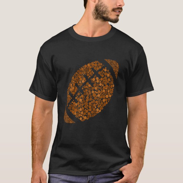 Cute Polka Dot Football Lover Player International T-Shirt (Front)