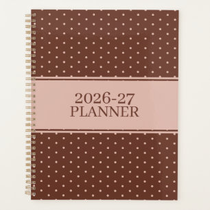 Cute Polka Dot Pattern Planner