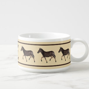 Cute Polka Dot Zebra Bowl