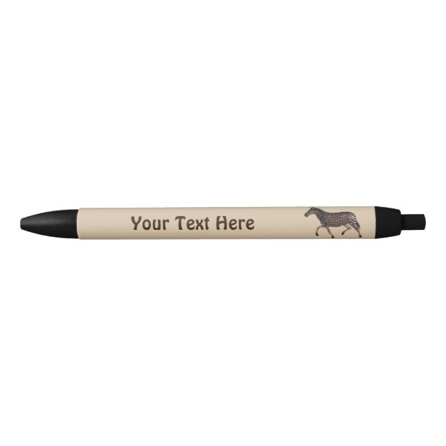 Cute Polka Dot Zebra Pen (Front)