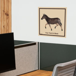 Cute Polka Dot Zebra Wall Decal