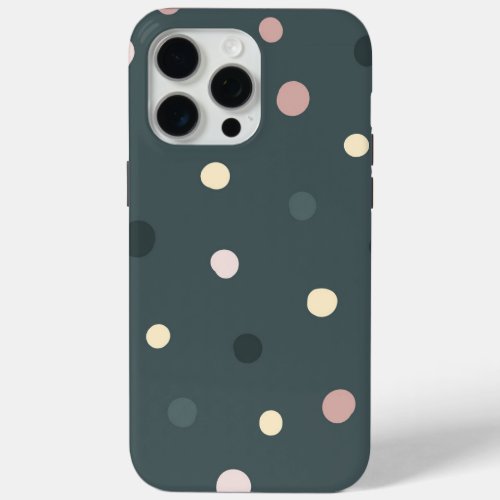 Cute Polka Dots Abstract Colorful Pattern iPhone 15 Pro Max Case