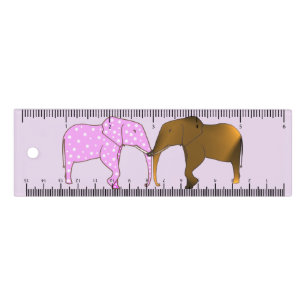 Cute Polka Dots and Traditional Elephant Rulers