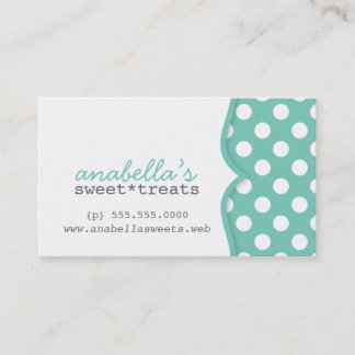 Cute Polka Dots Customer Loyalty Business Card
