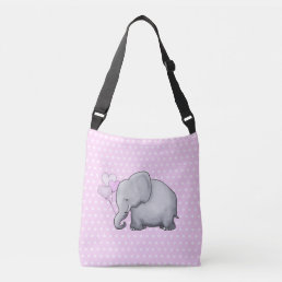 Cute Polka Dots Elephant Baby New Mom&#39;s Crossbody Bag