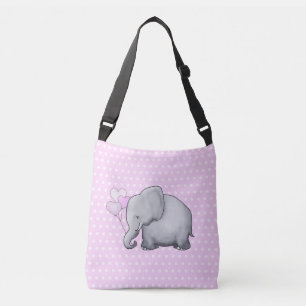Cute Polka Dots Elephant Baby New Mom's Crossbody Bag